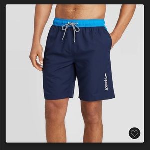 Speedo Men’s 9” Marina Long Volley Swim Shorts (LARGE)